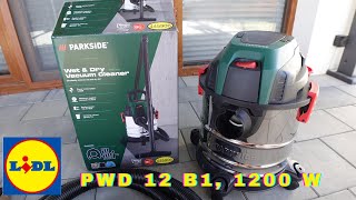 PARKSIDE Odkurzacz do pracy na mokro  sucho PWD 12 B1 1200 W MAŁY ALE WARIAT [upl. by Naol]