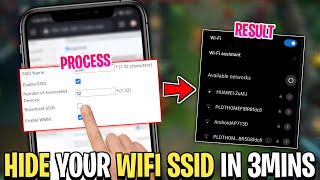 Paano MAG HIDE Ng SSID Sa Lahat Ng WIFI NETWORK In 3Mins [upl. by Burhans92]