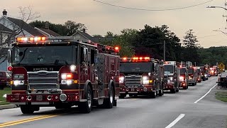 North Point Edgemere Volunteer Fire Department Firetruck Parade 072624 [upl. by Enelyad988]