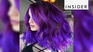 Hair stylist Larisa Love gives her clients a pop in color [upl. by Naleag]