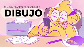 1 Hora de Consejos de Dibujo Para poner de fondo en lo que Procrastinas [upl. by Kotto]