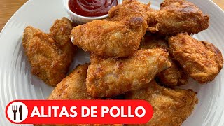 ALITAS DE POLLO FRITAS  SUPER CRUJIENTES Y FACIL DE HACER [upl. by Soloman]