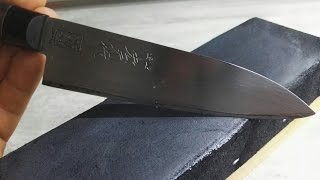 Making leather strop for knife honing [upl. by Hutt168]