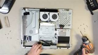 Dell AllInOne Inspiron One 19 W01B Complete Disassembly  Replace Hard Drive RAM Motherboard [upl. by Denie]