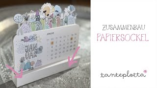 Zusammenbau Papiersockel für Kalender [upl. by Ashelman]