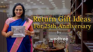 Return Gift Ideas for 25th Anniversary Celebration  by Wedtree  27 Feb 2023 [upl. by Nesrac62]