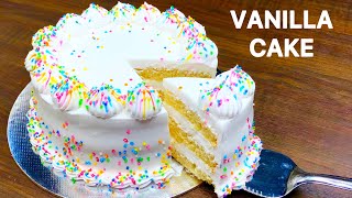 Vanilla Cake Recipe  Vanilla Cake Without Oven  Birthday Cake Recipe [upl. by Adiana223]