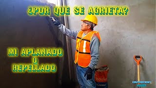 Sabe usted  ¿Por qué se le agrieta su aplanado o repellado  CONSTRUCCIONES IDEALES [upl. by Gairc]