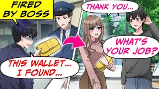 My Boss Cheated and Fired Me I Delivered a Wallet and Later On a Rich Beauty RomCom Manga Dub [upl. by Bently]