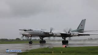 TU95MS Summer flight operations in bad weather [upl. by Htinek]