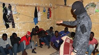 Libye  vague darrestations de migrants à Tripoli [upl. by Velvet]