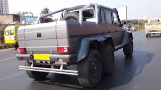 The MercedesBenz G63 AMG 6x6 IN INDIA  MUMBAI [upl. by Mikah732]