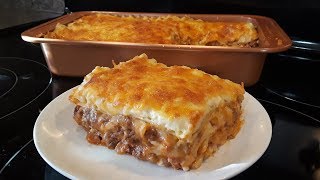 Lasaña de Carne y Queso En Salsa Bechamel Riquísima y fácil Mis Recetas Deliciosas lasañadecarne [upl. by Akemed]