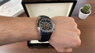 Patek Philippe Aquanaut Chronograph 5968A Unboxing [upl. by Ahcarb]