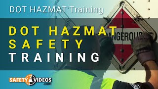 DOT HAZMAT Safety Training [upl. by Dare]