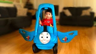 Thomas and Friends Toy Train Ride On Disney Cars Lightning McQueen [upl. by Russon39]