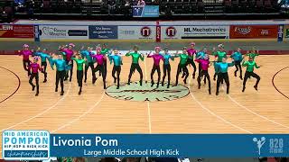 Livonia Pompon High Kick 2023 [upl. by Osnola]