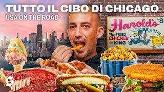 Ho mangiato TUTTO il cibo di Chicago 🍕🇺🇸 [upl. by Enomes]