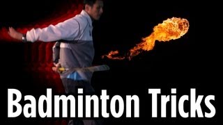 How to Do the ReturnaSmash Trick Shot  Badminton Lessons [upl. by Dhaf]