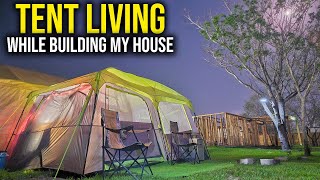 Living In A Tent While Building My Dream Tiny House [upl. by Eyla]