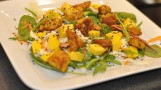 Salade de printemps poulet curry mangue [upl. by Maddi]