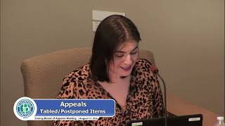 Bloomfield Township Zoning Board of Appeals Meeting August 13 2024 [upl. by Dranreb]