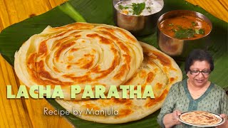 Lacha Paratha recipe  How to make Lacha Paratha  Flaky Lacha Paratha  Layered Paratha [upl. by Anuahc361]