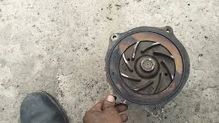 shortvideos water pump bearing damage machine trx 2319 [upl. by Prendergast]