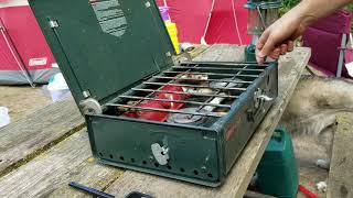 How to use a Coleman camp stove [upl. by Margarethe545]