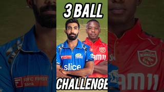 Jasprit Bumrah vs Kagiso Rabada 33 balls Battel Chellenge 😨 shorts [upl. by Anerroc]