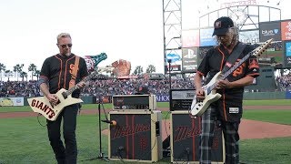 Kirk amp James Perform the National Anthem 2017 Metallica Night w the SF Giants [upl. by Tricia853]