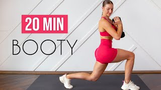 20 MIN BOOTY amp LEGS  Dumbbell Workout At Home [upl. by Fina]