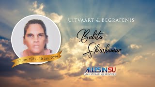 Live Streaming Uitvaart amp Begrafenis Babita Shiwkumar ॐ [upl. by Harriot]