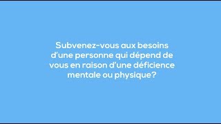 Crédit canadien pour aidant naturel [upl. by Jessa]