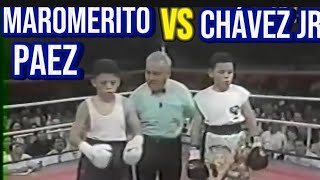 LA INCREÍBLE PELEA DE BOX ENTRE LOS HIJOS DE 2 LEYENDAS DEL BOXEO Maromerito Paez VS Chávez JR [upl. by Jeno589]