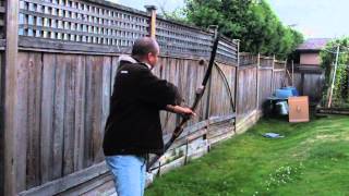 Shooting A Samick Sage Takedown Recurve Bow with 60 Limbs [upl. by Akeylah]