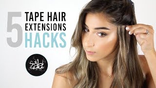 Tape Hair Extensions Hacks for Perfect Blending  ZALA Hair Extensions [upl. by Genaro]