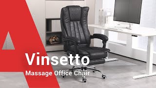 Vinsetto Massage Office Chair  Aosomcom [upl. by Esile749]