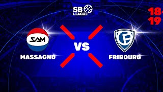 SB League  Day 14 MASSAGNO vs FRIBOURG [upl. by Ymmik]