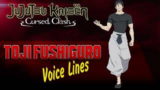 Jujutsu Kaisen Cursed Clash  Toji Fushiguro ENGLISH  JAPANESE Voice Sounds [upl. by Yatnoed269]