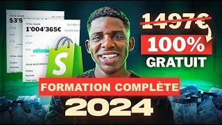 Comment Commencer le DROPSHIPPING sur Shopify En 2024  FORMATION GRATUITE à Suivre de A à Z [upl. by Alitta466]