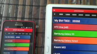 Samsung Galaxy Tab S OCTA CORE vs NOTE 3 Quad Core [upl. by Araht979]