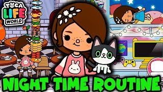 Toca Life World Nighttime Routine Ordering Every Item On The Menu [upl. by Morry]