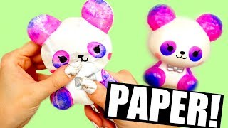 DIY PAPER SQUISHY  iBloom Cotton Candy Panda [upl. by Wiatt329]