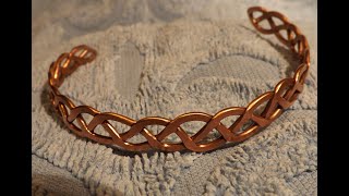 Copper bracelet from electric cable [upl. by Aneladgam]