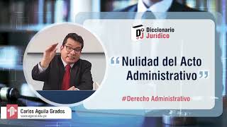 Nulidad del Acto Administrativo  Derecho Administrativo  Diccionario Jurídico 21 [upl. by Uot]