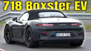 2025 Porsche 718 Boxster EV Testing Before Production [upl. by Nickolas415]