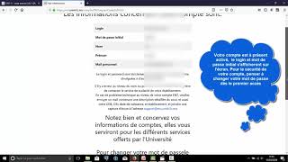 Activation du compte ENT pour les étudiants de lUH2C [upl. by Stanton204]