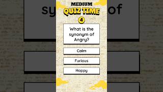 Ultimate Synonym Quiz Challenge  Easy Medium amp Hard Levels [upl. by Aseret652]