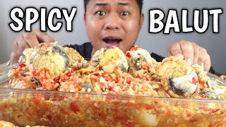 SPICY BALUT  MUKBANG PHILIPPINES  FILIPINO MUKBANGER [upl. by Ateuqirne273]